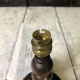 Old wooden lamp foot