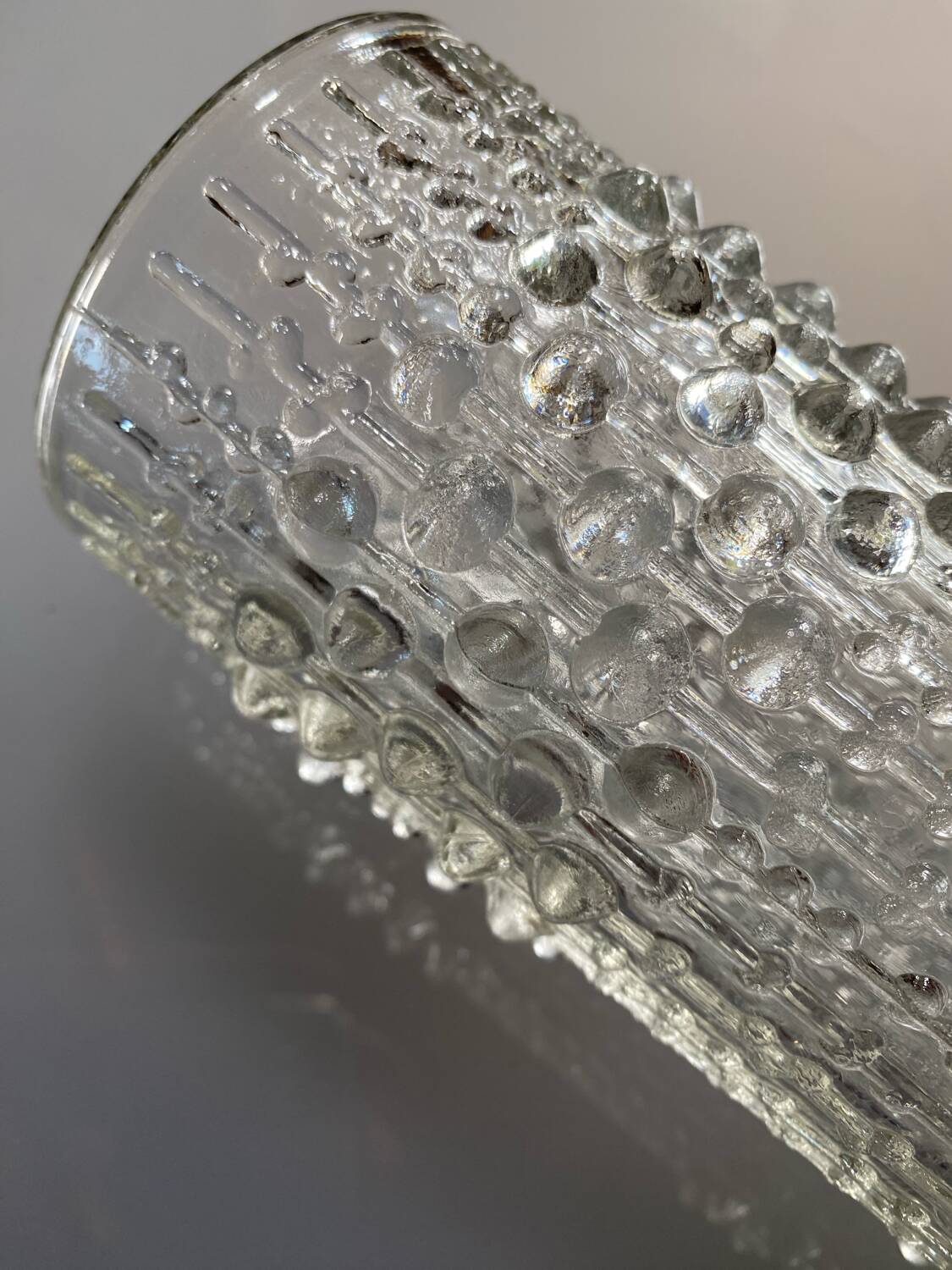 Vase en verre candle wax