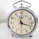 Old mechanical alarm clock jaz ruzic ''repetition'' chrome metal, 1965