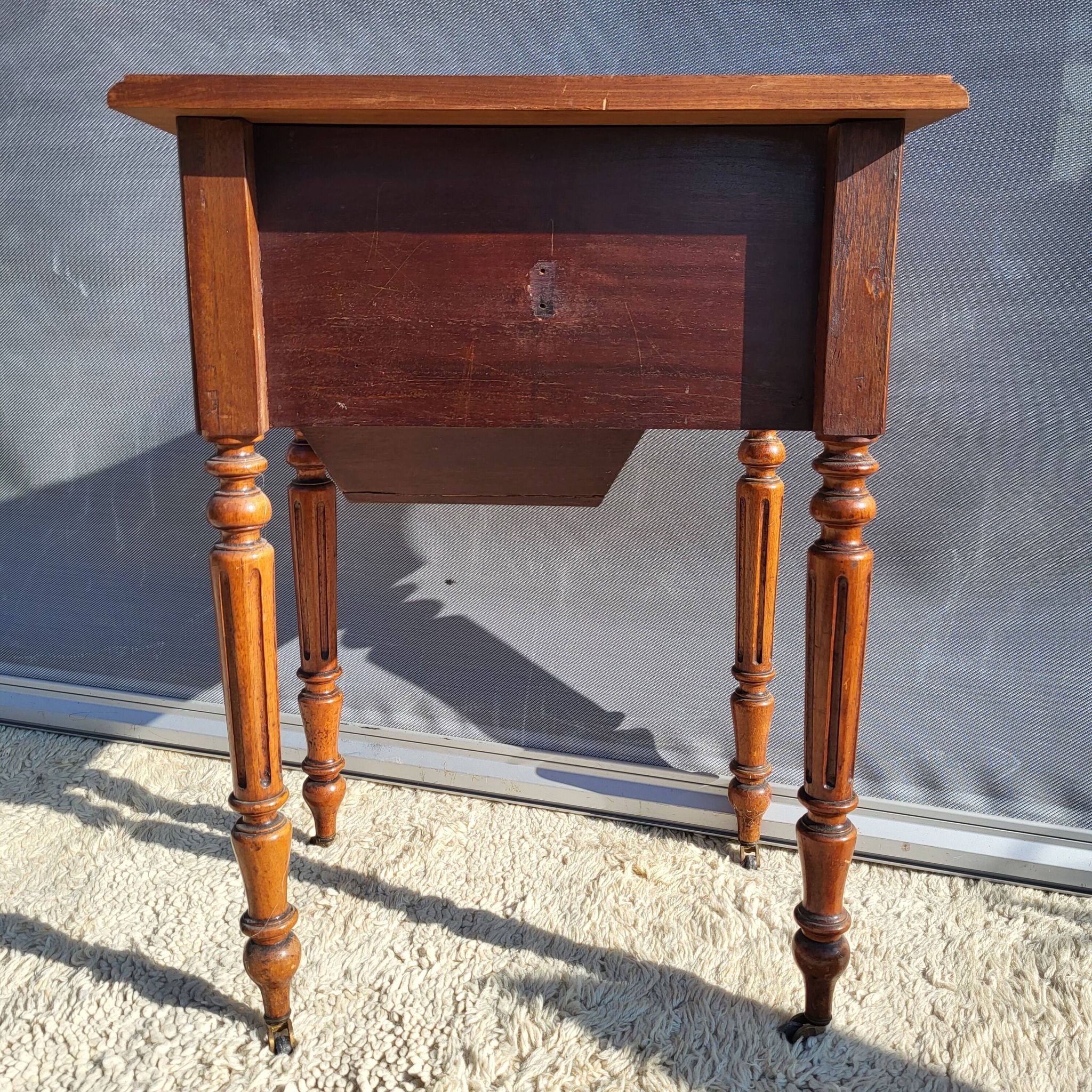 Louis Philippe secret table marquetry