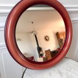 Round plastic mirror 70s