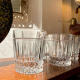 Set of 5 Val Saint Lambert whiskey glasses