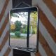 Miroir de barbier avec chaîne