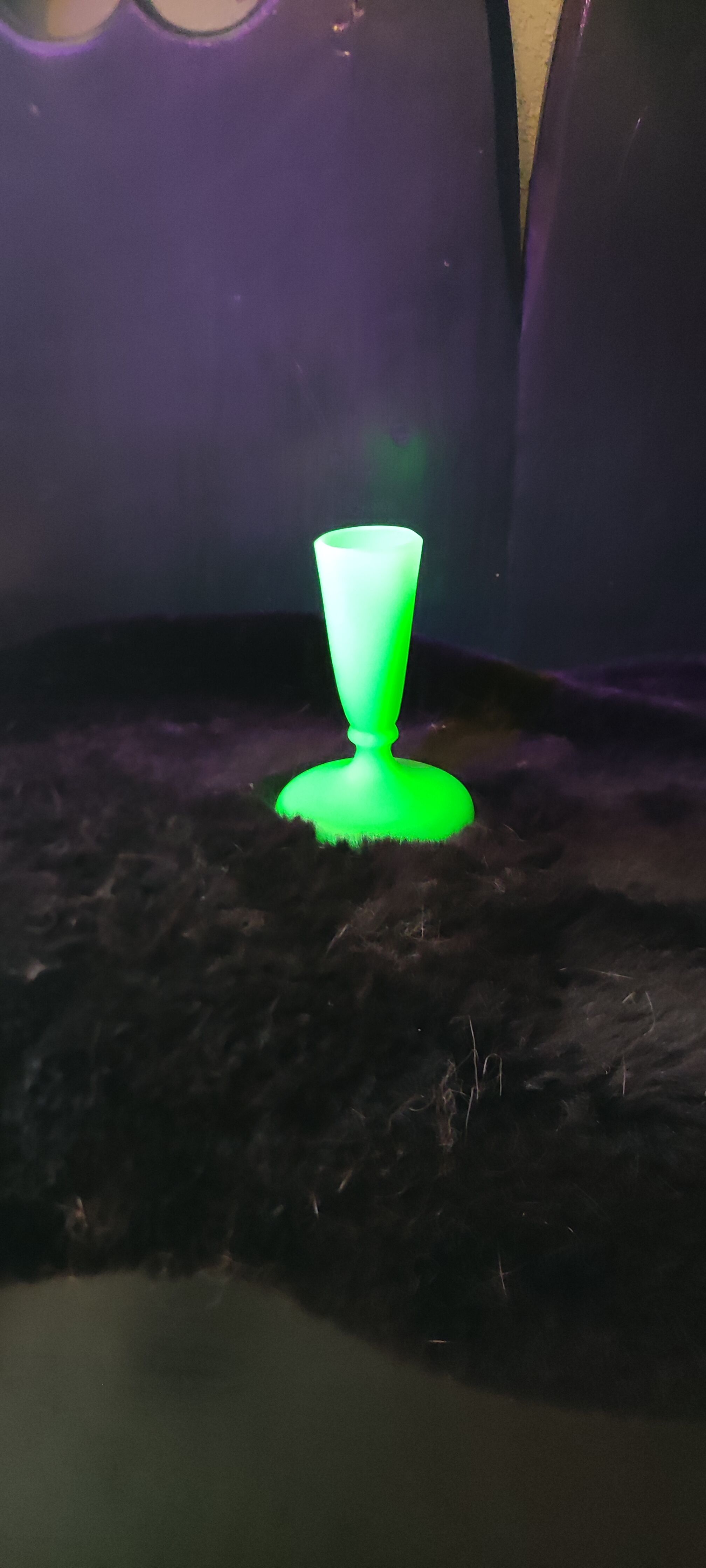 candle holder made of opaline crystal
