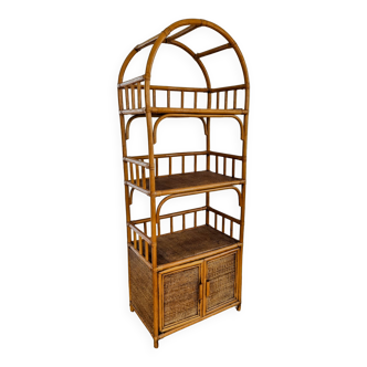 Vintage rattan shelf