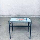 Vintage Mosaic Tile Side Table, Belgium, 1960s