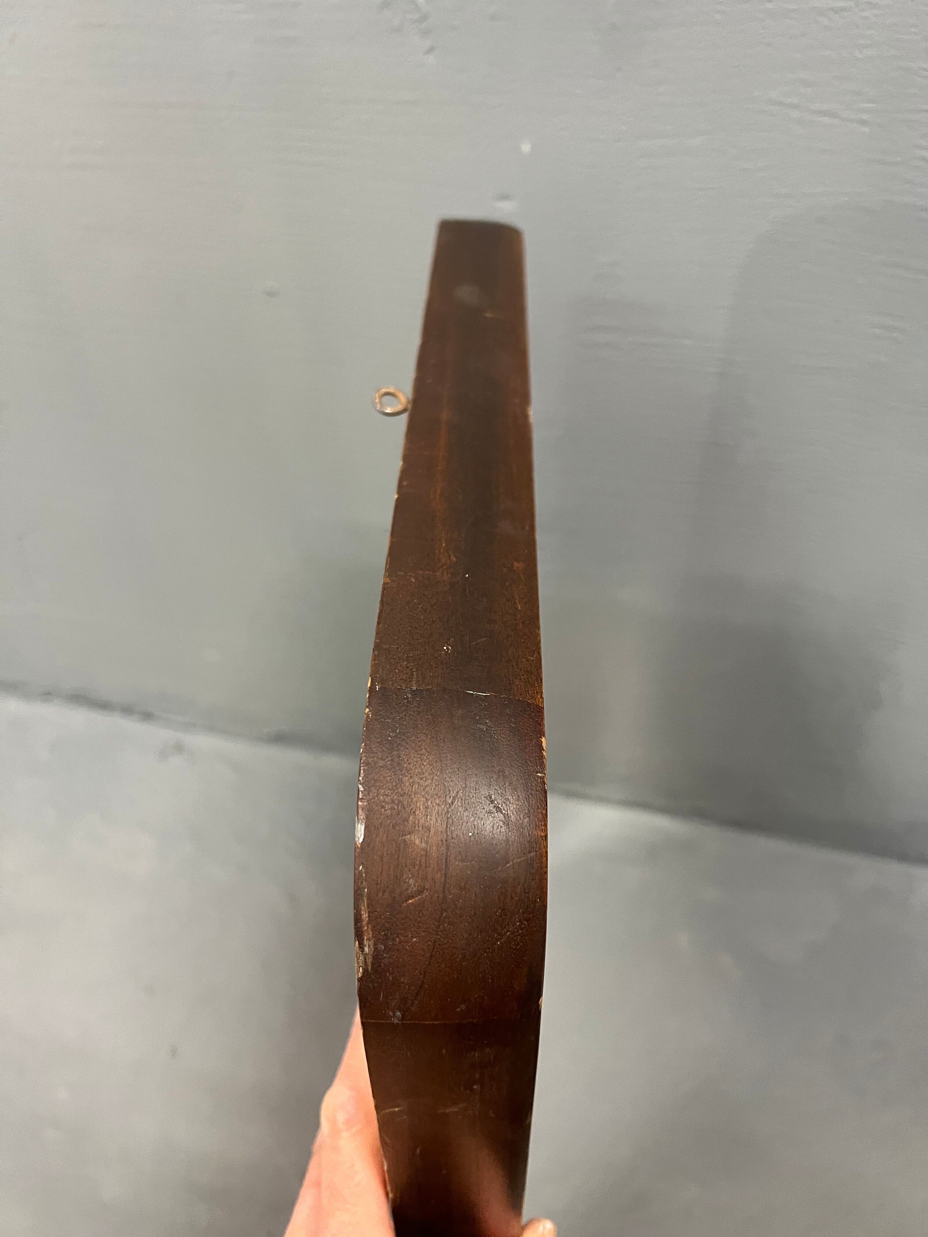 Scandinavian modernist wooden mirror