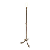 Lampadaire en laiton massif style Hollywood Regency - années 70