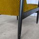Vintage Yellow Fabric Armchair: Mid-Century Modern Lounge Chair
