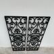 2 anciennes grille art déco en fonte à décor d'une rosace