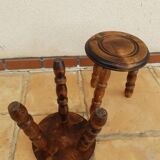 Set of 2 tripod stools.