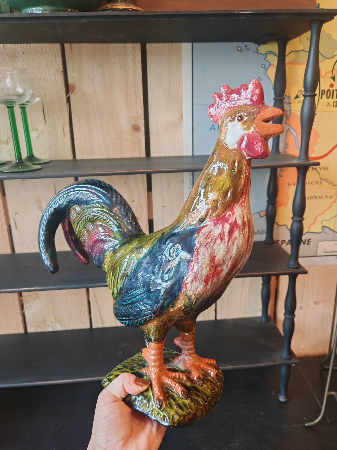 Ceramic rooster
