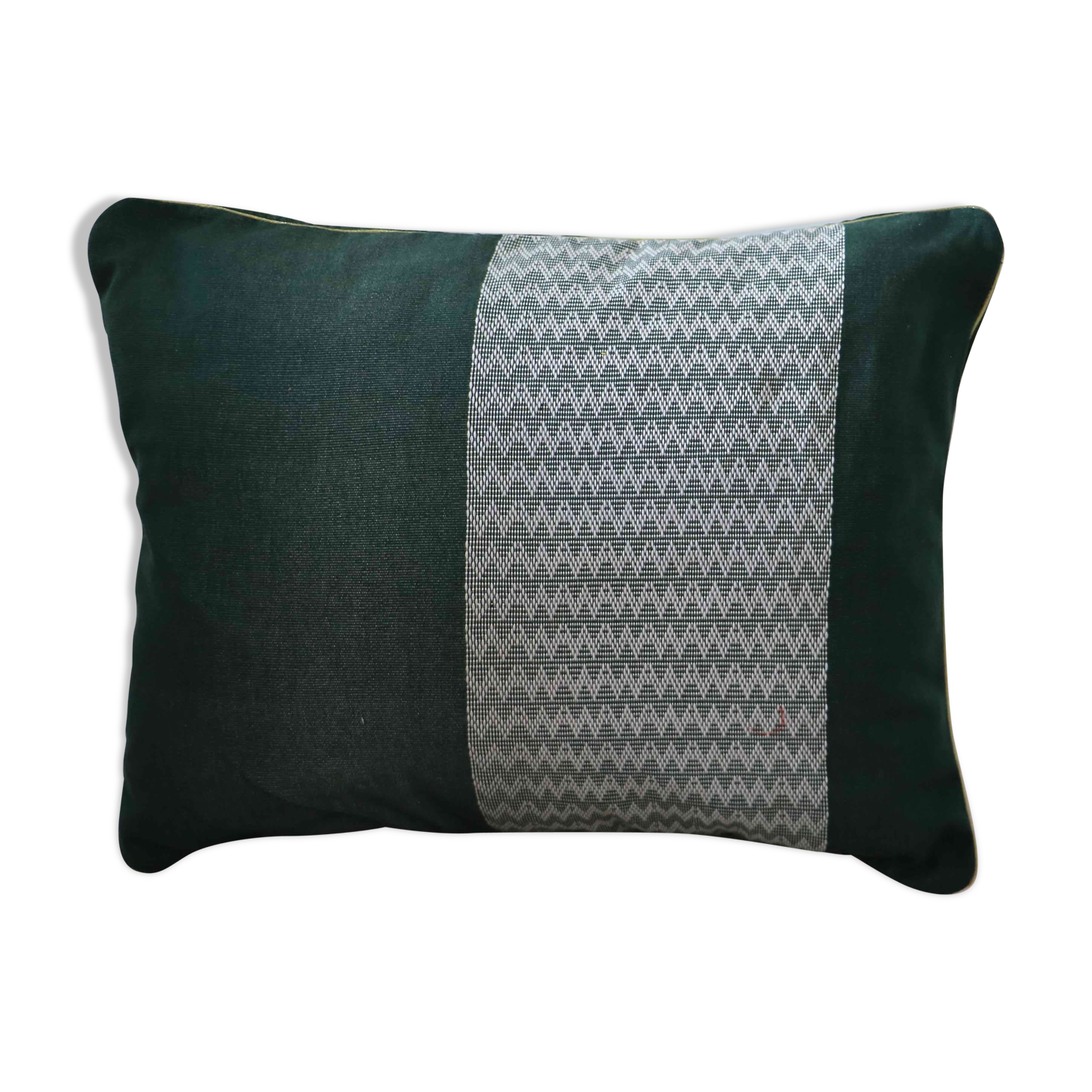 Ethnic decorative cushion green fir