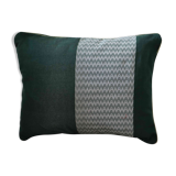 Coussin décoratif ethnique vert sapin
