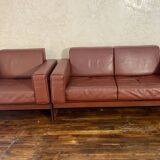 Korium km 3/1 2-seater sofa and armchair set by Tito Agnoli for Ma