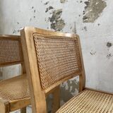 Pair of Baumann chairs beech and cannage