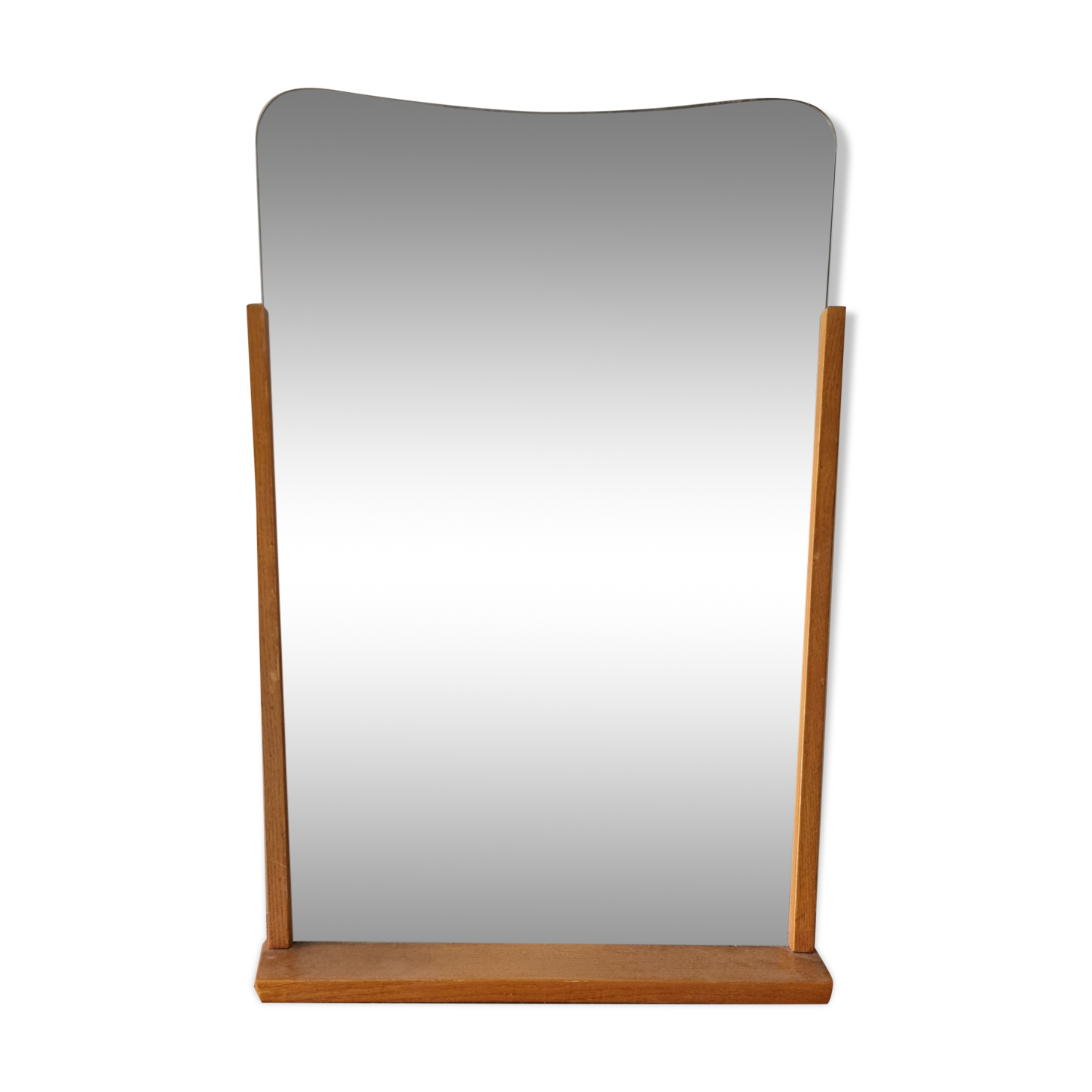 Miroir forme libre années 50 45x65cm
