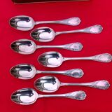Christofle marly model - 7 dessert spoons - entremet