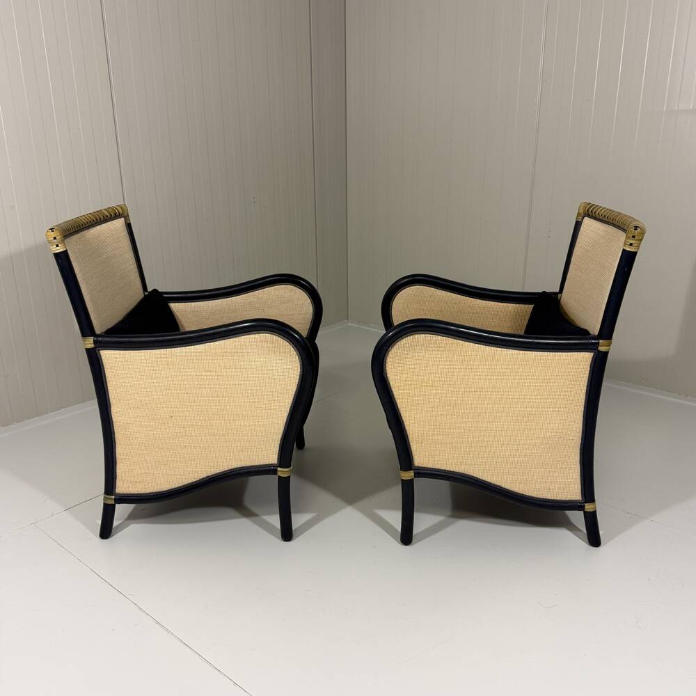 Gasparucci Italo rattan arm chairs Italy