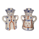 Pair of Polish ceramic candlesticks