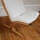Vintage Scandinavian lounge chair and ottoman Relling model Siesta 1960
