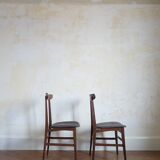 Pair of Italian chairs Consorzio Sedie Friuli