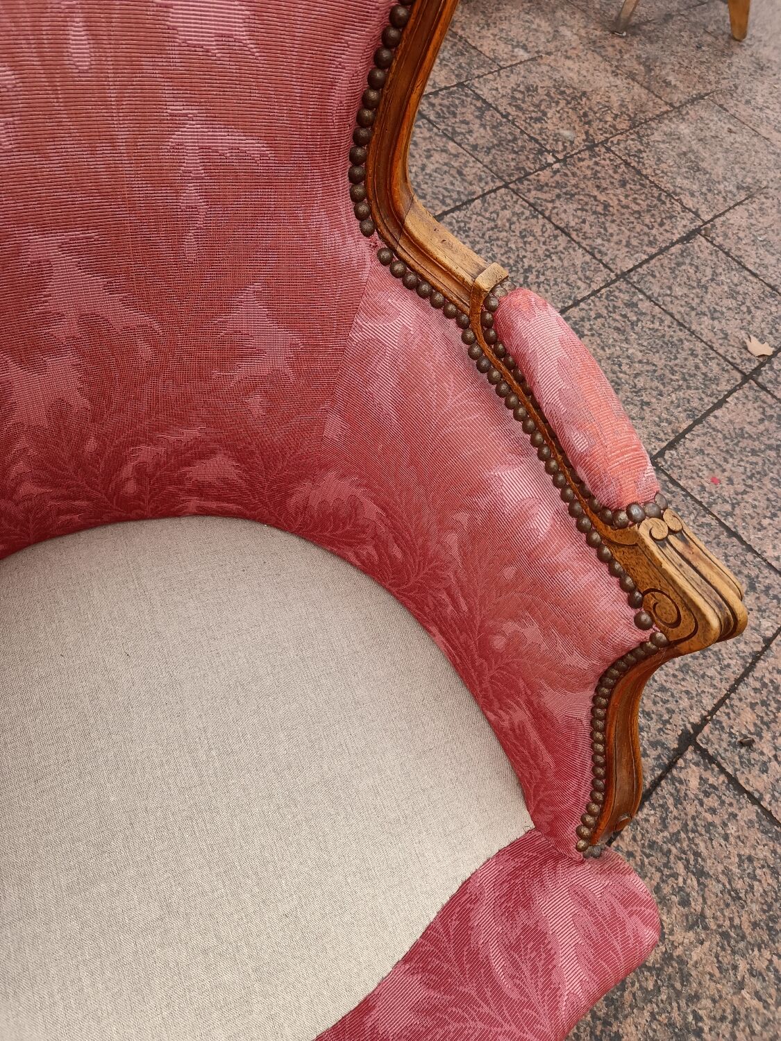 Pair of antique armchairs louis xv style