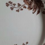 Assiettes plates anciennes dépareillées en faïence terre de fer