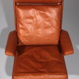 Congnac Leather COR SWING Lounch Chair whit Otterman By Adolf & Schöpfer 19
