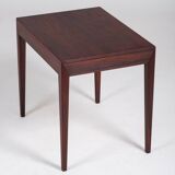 Side Table with Drawer in Rosewood by Severin Hansen for Haslev Møbelsnedkeri, 1950s