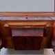 Louis-Philippe 19th century mahogany dressing table/work table with mirror and drawer