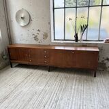Enfilade teck XL années 60 constructiviste