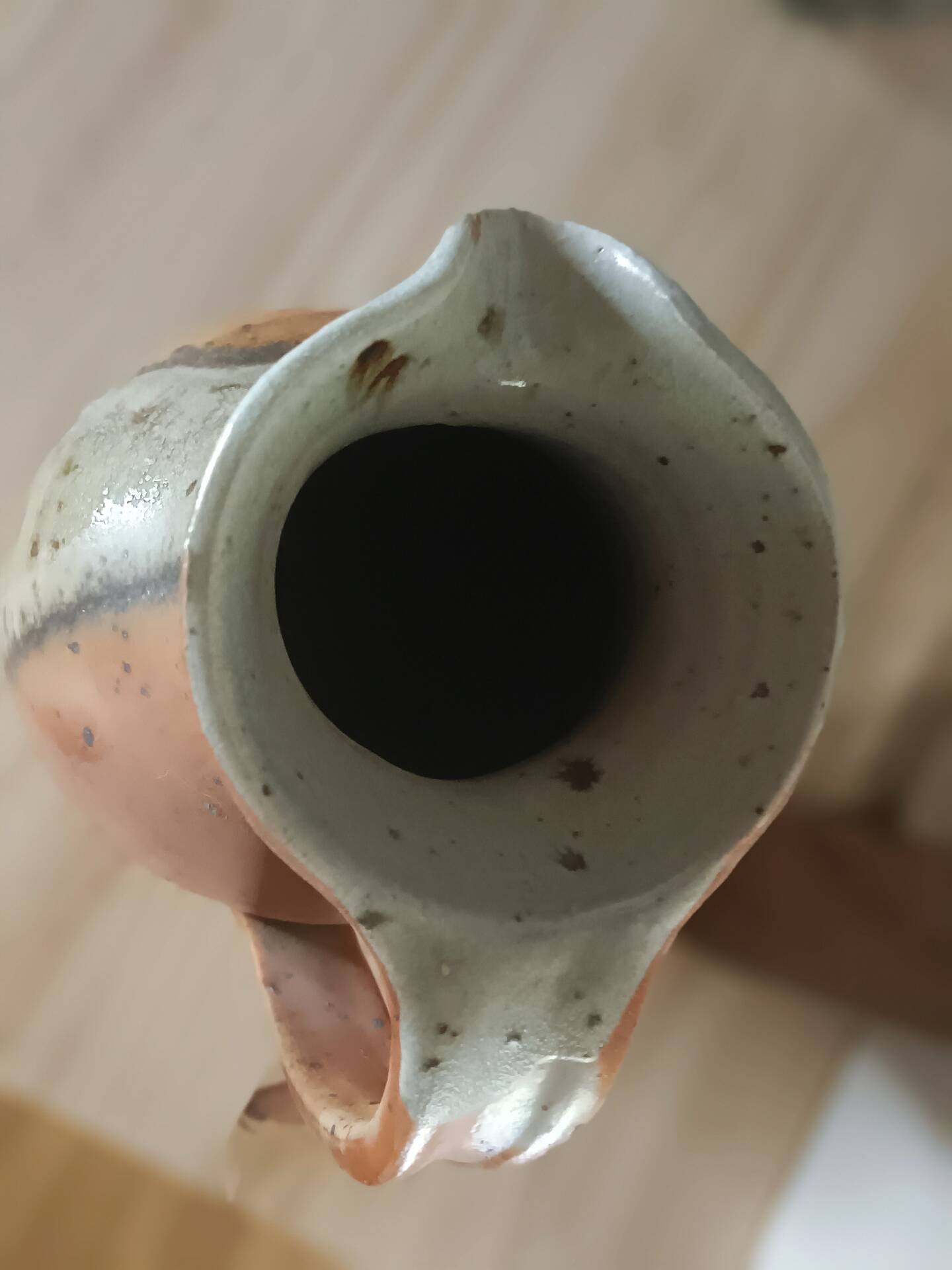 Jug / Vase in glazed terracotta, matte / glossy