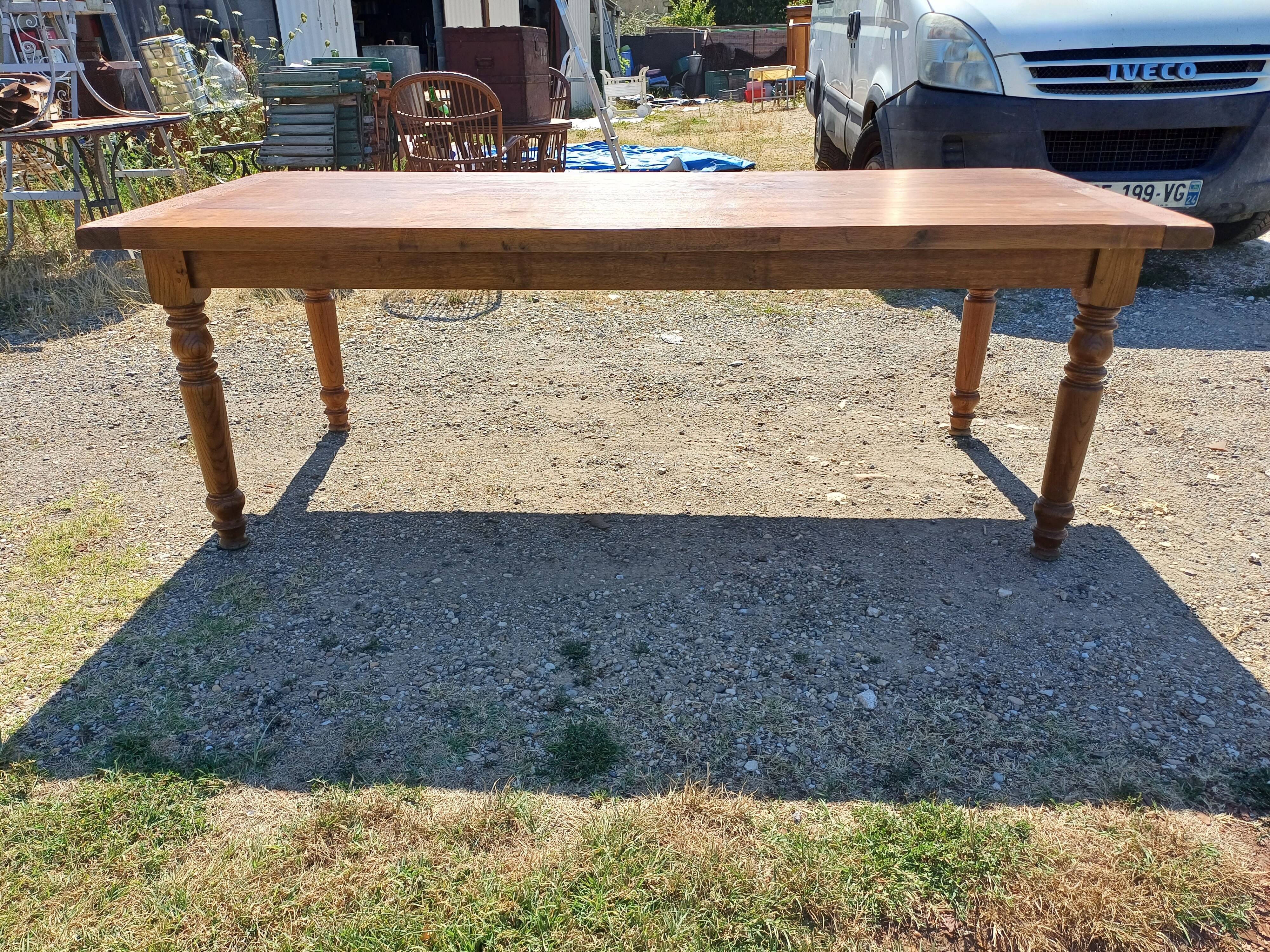 Oak Farmhouse Table