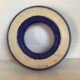 Blue speckled wreath flower pick