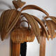 Illuminated rattan mirror 100x80cm