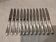 12 silver plated dessert knives, Christofle Vendome, 19.7cm