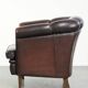 Set of a sheepskin sofa together with its matching club armchair