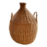 Old rattan demijohn