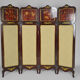 Neoclassical inlaid mahogany screen