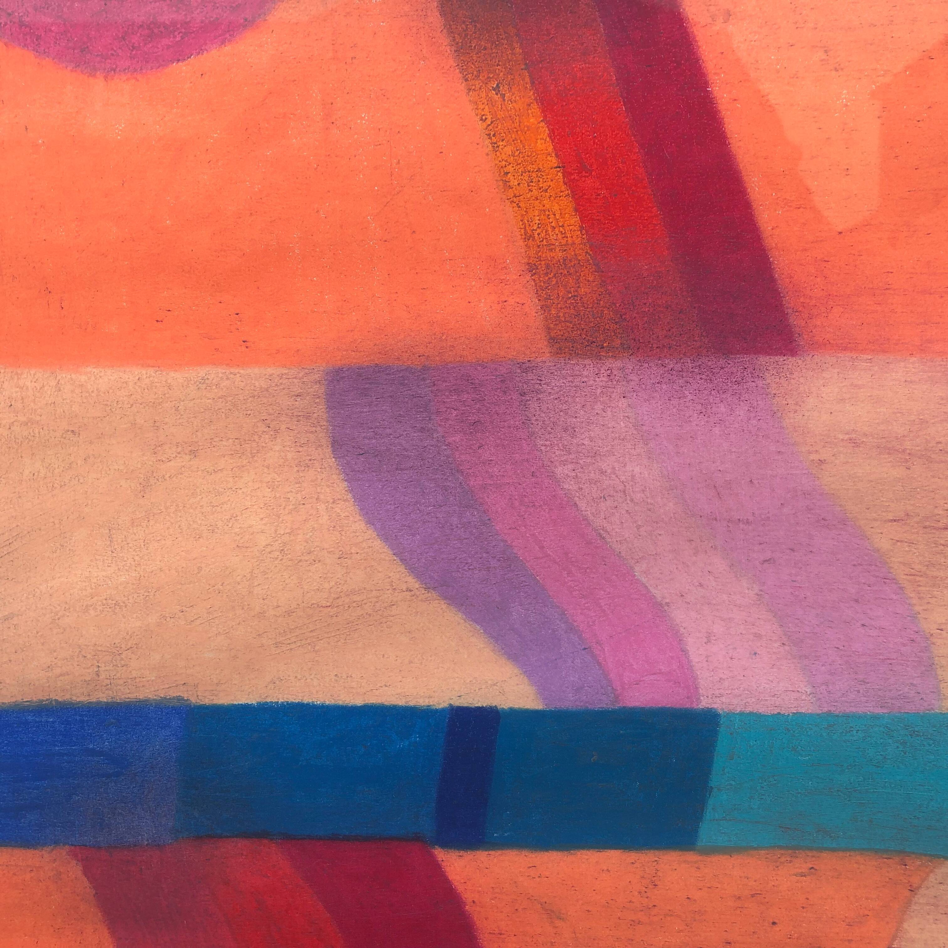 Oil pastel on paper by Bernard Myers