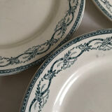 Lot of 8 flat plates made of iron earth