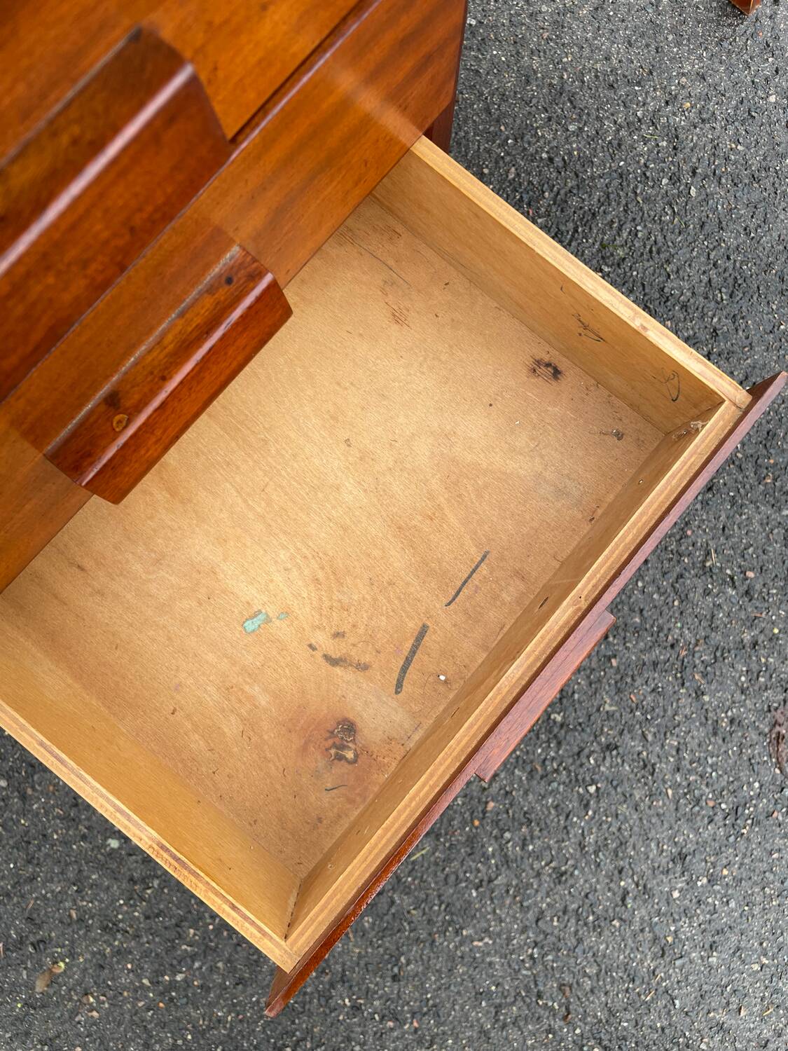 Vintage 1950s 3-drawer desk