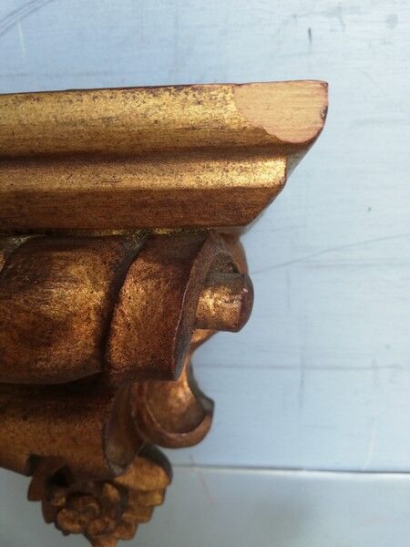 Wall lamp console gilded wood early XXem