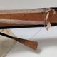Pirogue à balancier en bois années 90
