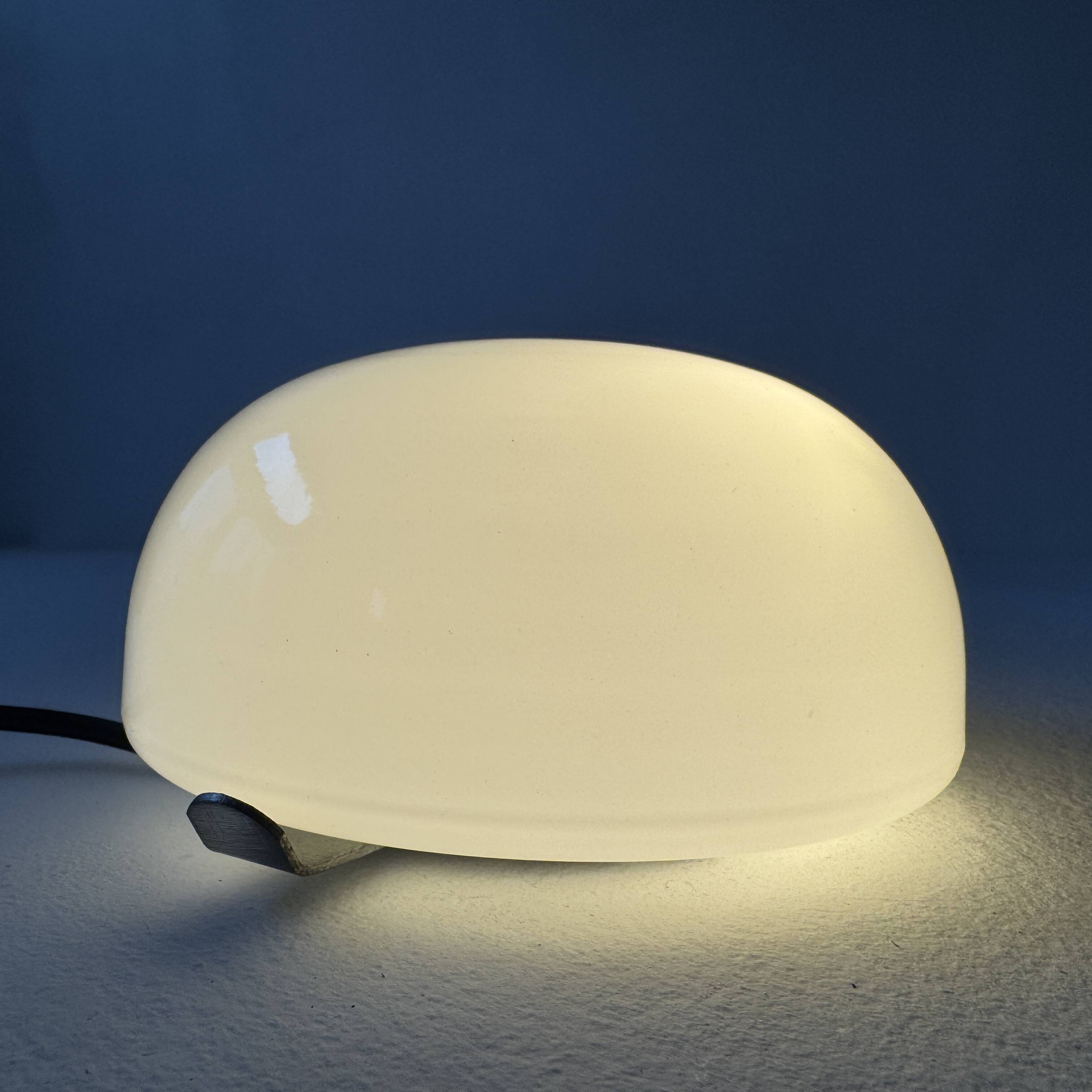 Small round opaline wall light 15 cm vintage