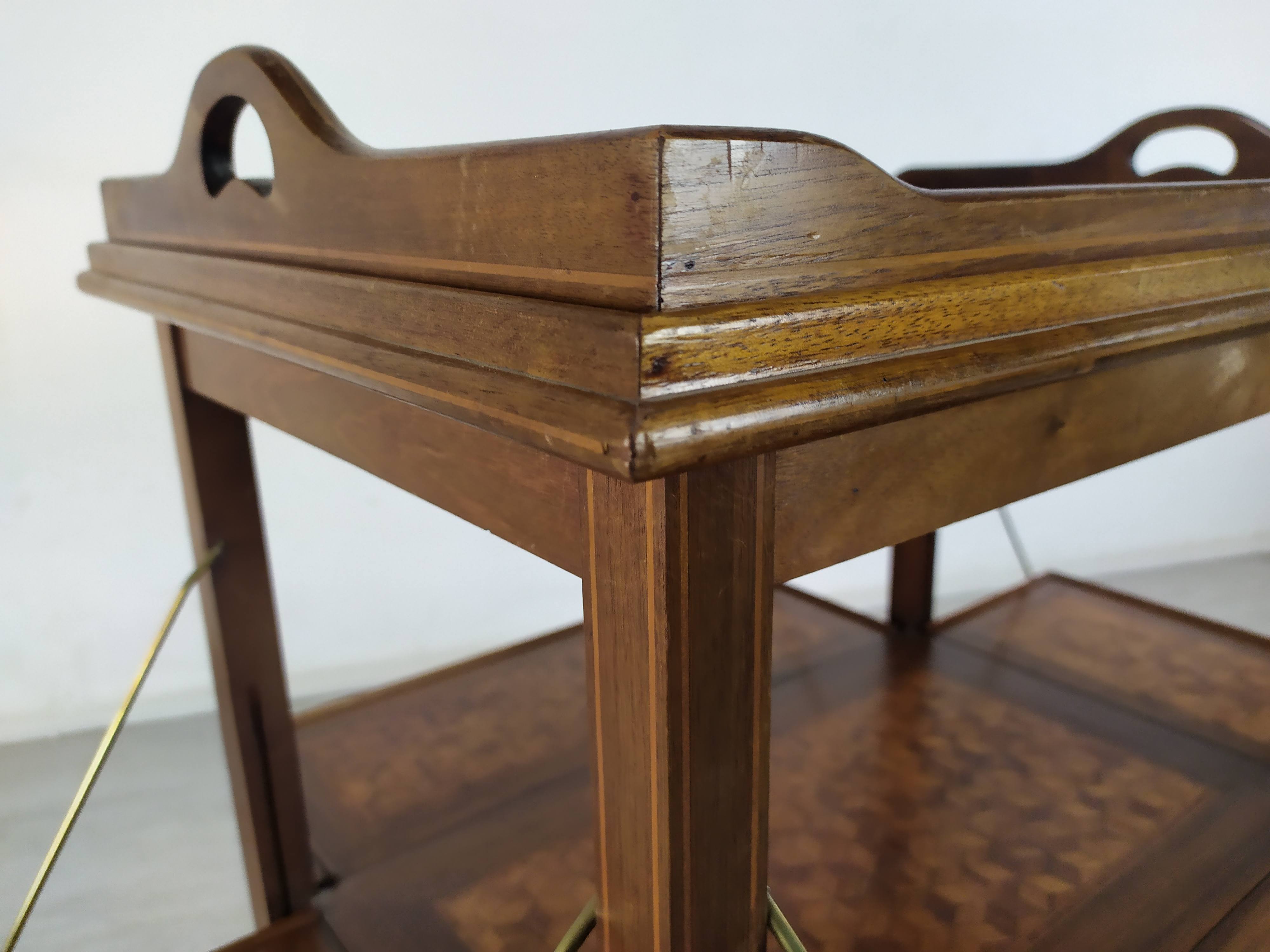 Marquetry tea table