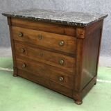 Chest of drawer restoration XIXth Walnut