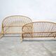 Vintage rattan basket bed 190cm x 120cm