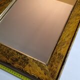 Old rectangular mirror, patinated, 1900, 55 cm